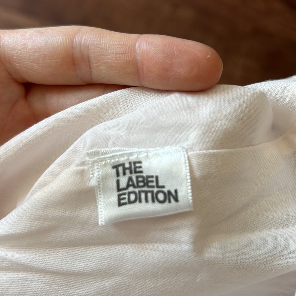 NEW with tag The Label Edition white flowy big sleeves dress cute feminine comfy - Picture 6 of 11